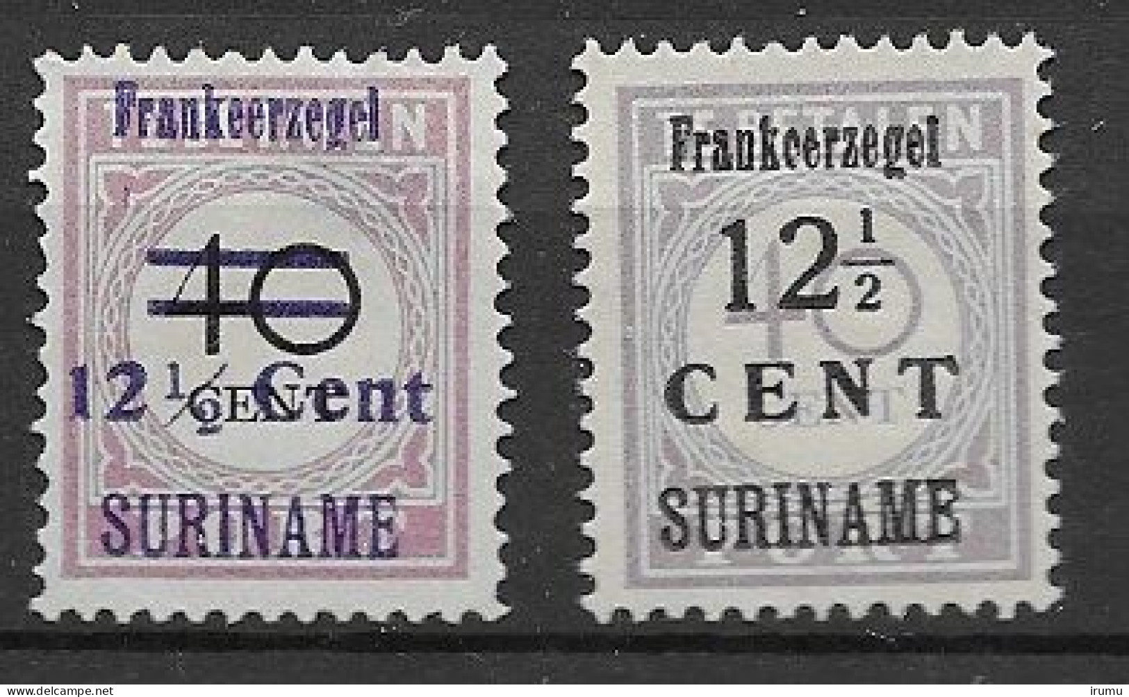 Suriname 1926, NVPH 116-7 MNG, Kw 37 EUR (SN 2906) - Suriname ... - 1975