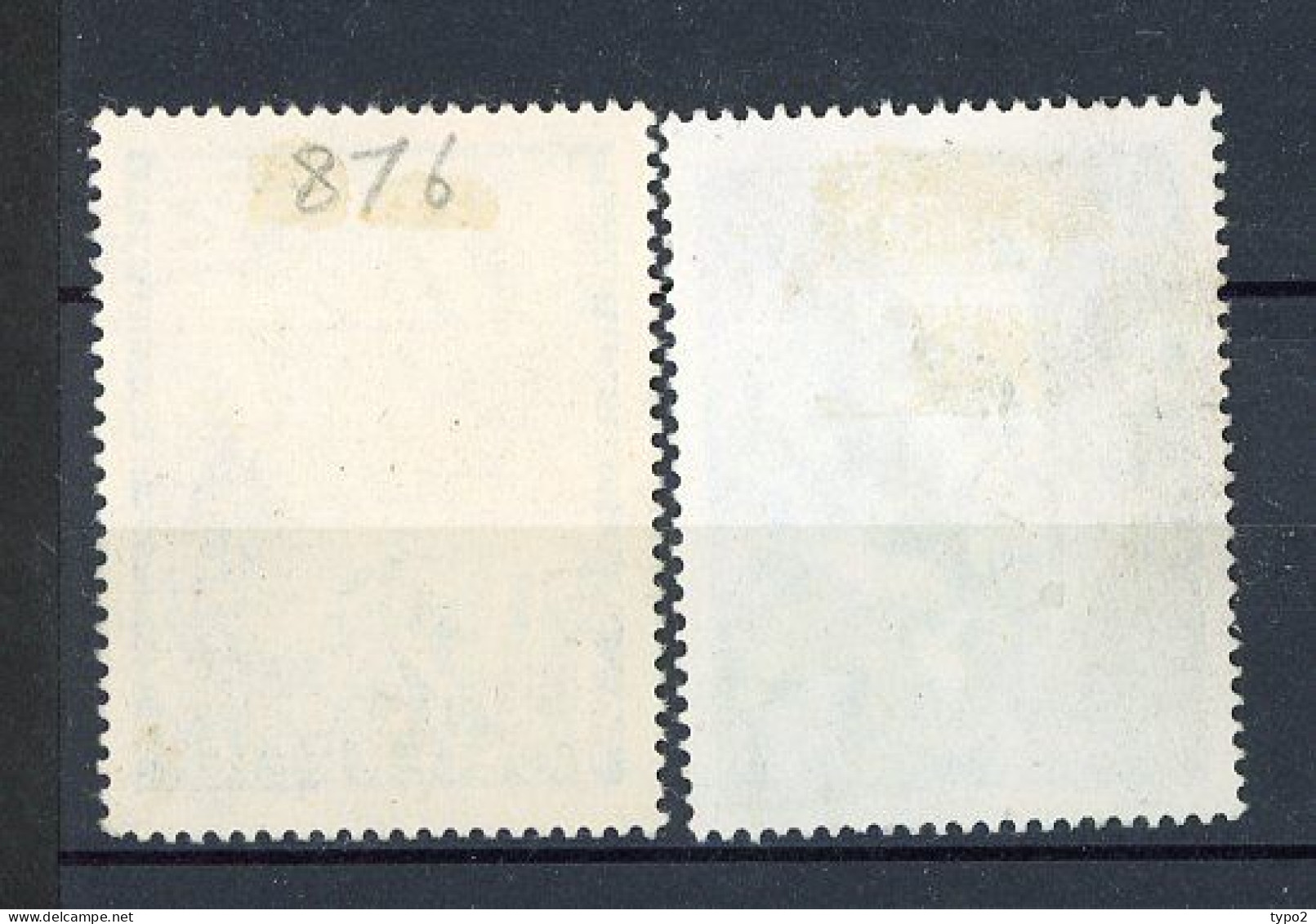 AUTRICHE - 1958  Yv. N° 876,879   (o)  Ski, Historien Redlich Cote  1  Euro  BE - Gebraucht