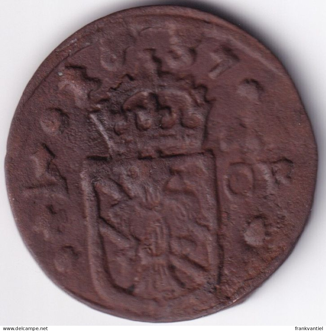 Sweden KM-160 1/4 öre 1637 - Zweden