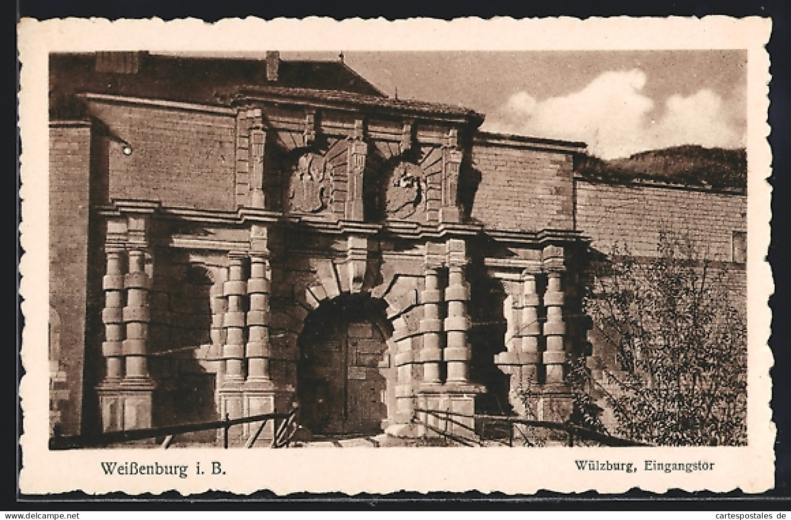 AK Weissenburg I. B., Das Eingangstor Zur Wülzburg  - Weissenburg