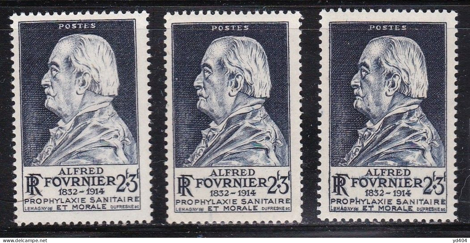 FR7140B - FRANCE – 1947 – A. FOURNIER - Y&T # 789(x3) MNH - Ungebraucht