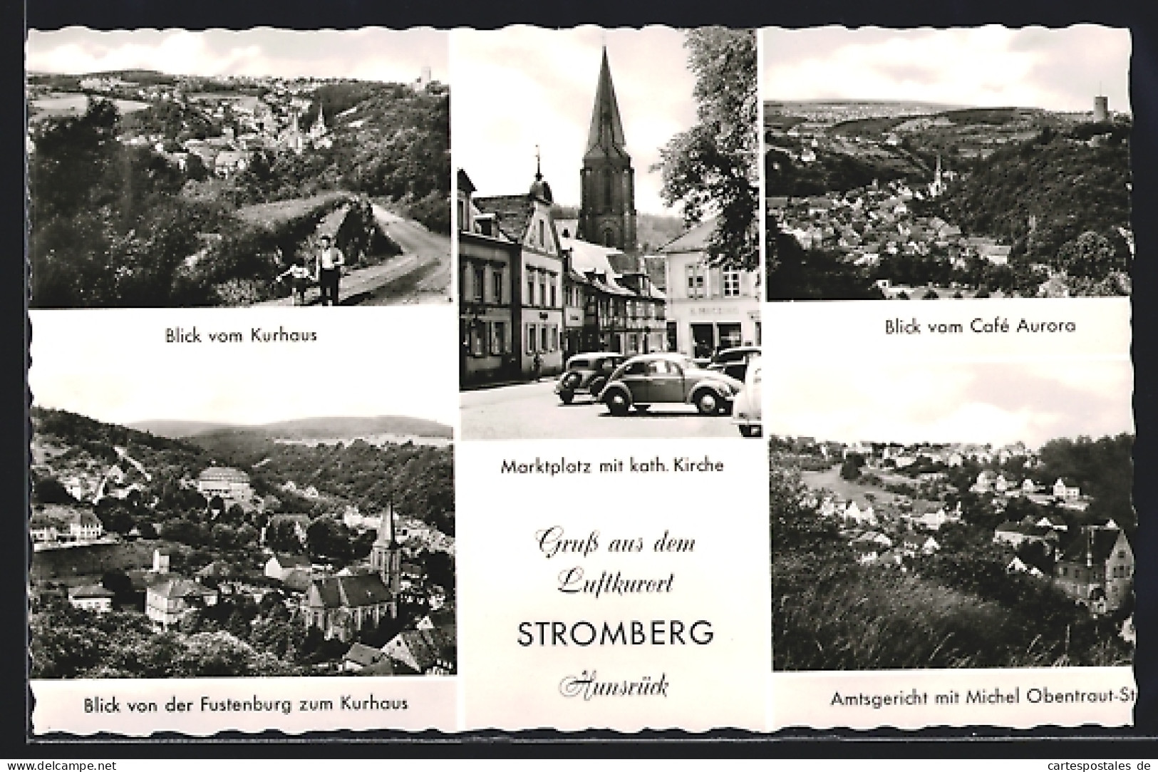 AK Stromberg /Hunsrück, Marktplatz, Kurhaus, Restaurant Aurora, Bes. J. Dupont  - Other & Unclassified