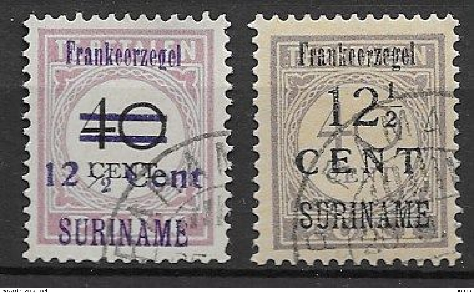 Suriname 1926, NVPH 116-7, Kw 37 EUR (SN 2907) - Suriname ... - 1975