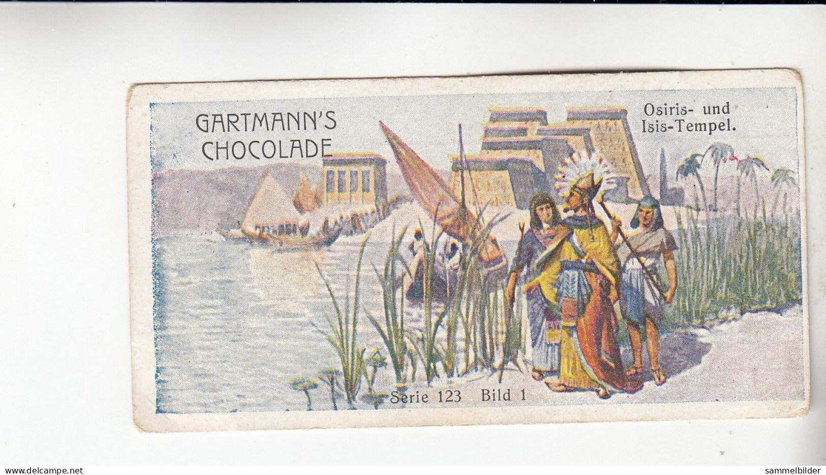 Gartmann  Weltberühmte Kultusstätten Osiris Und Isis Tempel  Serie 123 #1 Von 1905 - Autres & Non Classés