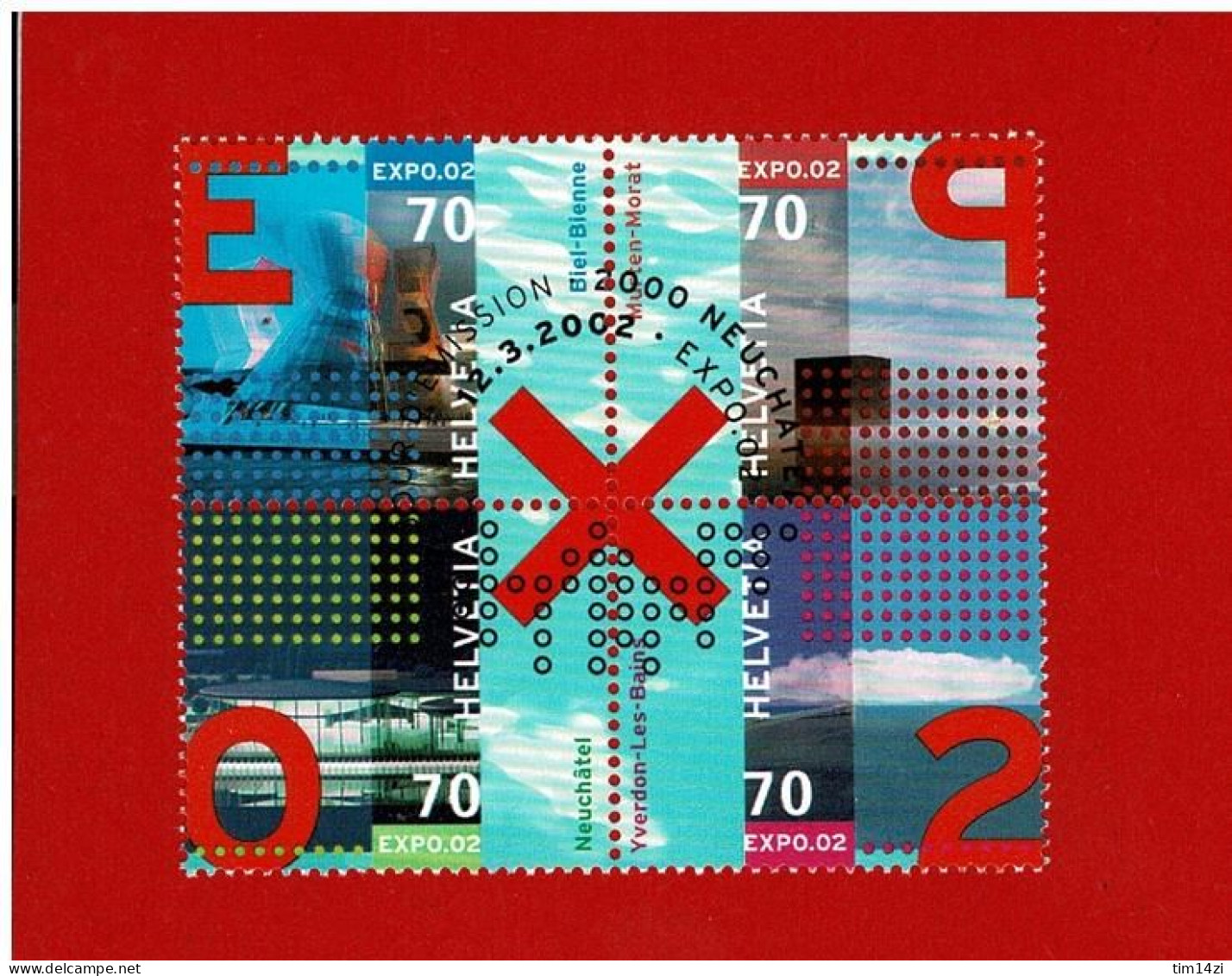 2002 - N° 1710/1713 - NEUFS** - OBLITERES 1er JOUR - EXPO 02 - COTE Y & T : 7.00 Euros - Unused Stamps