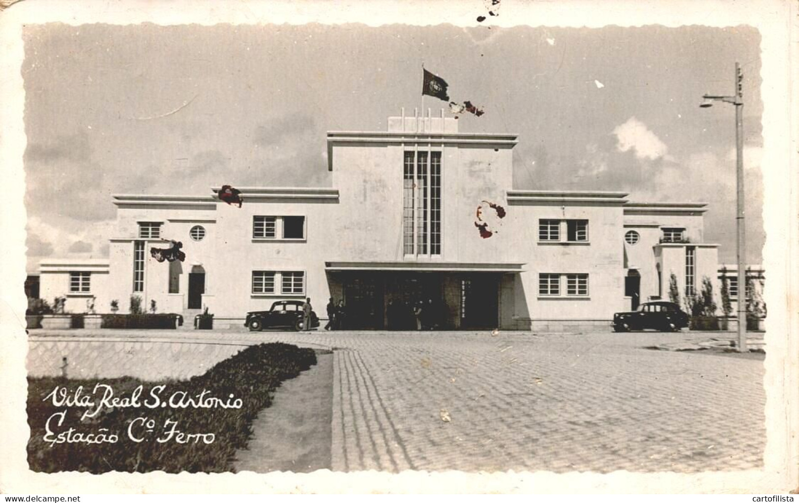 VILA REAL SANTO ANTÓNIO - Estação Do Caminho De Ferro  ( 2 Scans ) - Faro