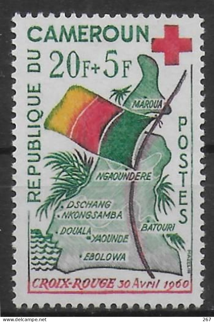 CAMEROUN  N° 314 * *  Croix Rouge - Red Cross