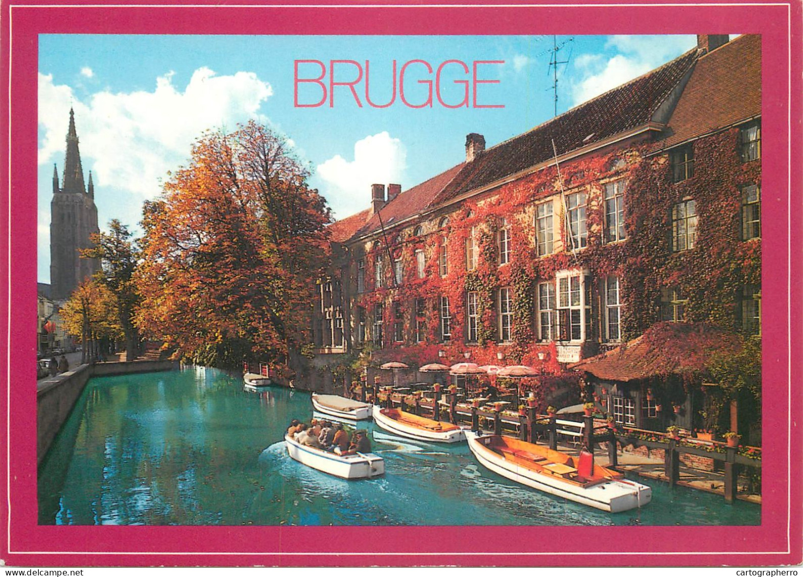 Navigation Sailing Vessels & Boats Themed Postcard Bruge Chanel Boat - Voiliers