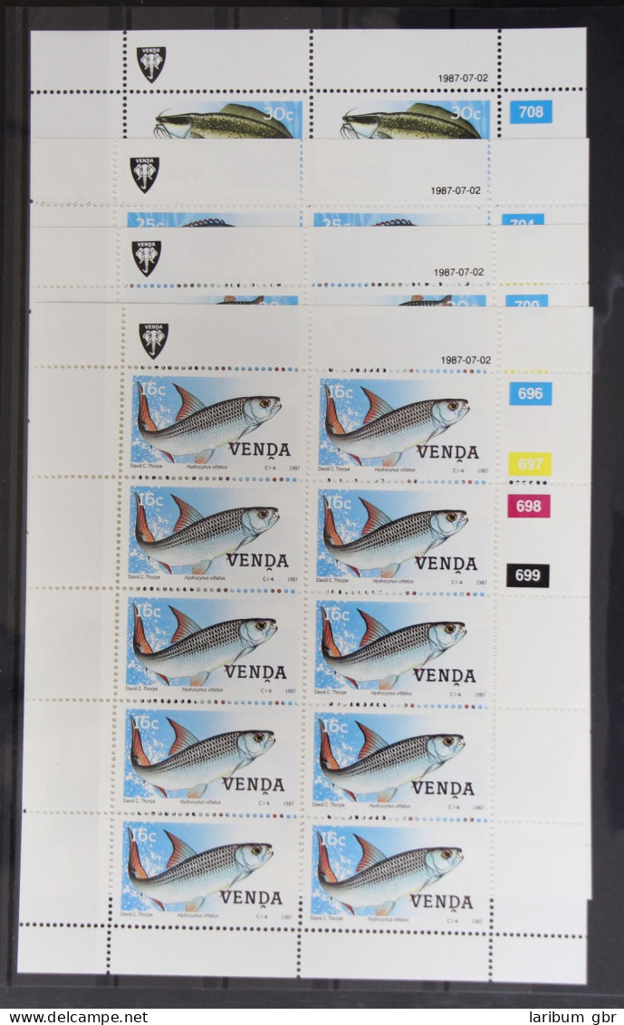 Venda 159-162 Postfrisch Kleinbogensatz / Fische #GG969 - Venda