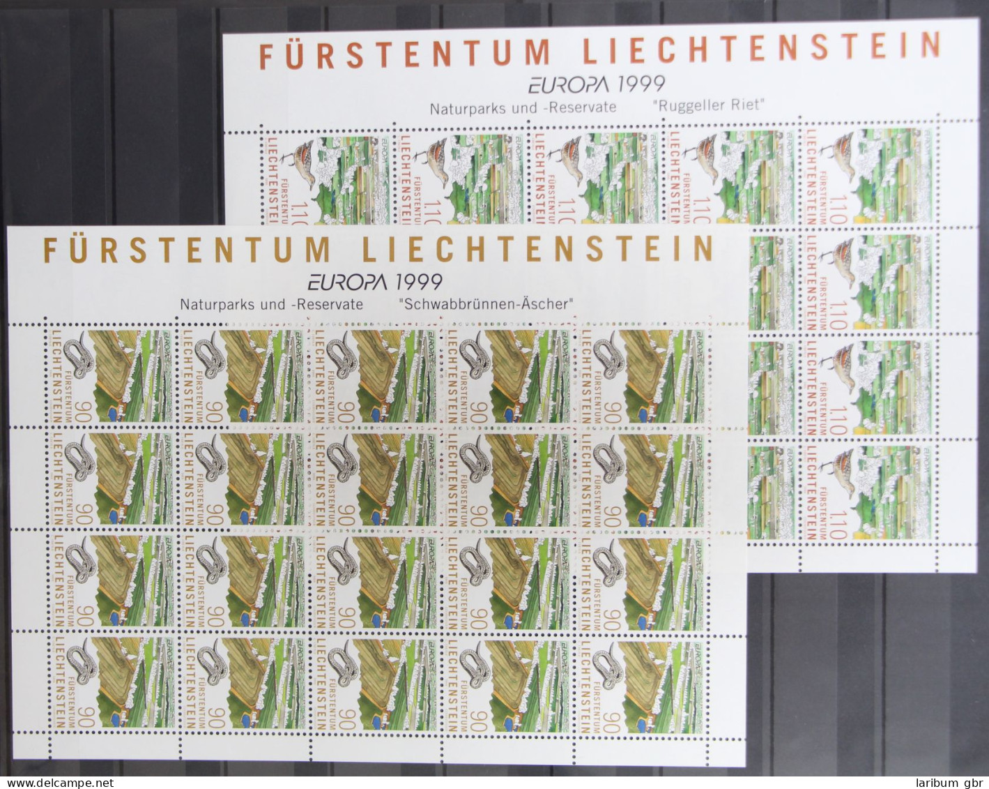 Liechtenstein Kleinbogensatz 1190-1191 Postfrisch CEPT #GG984 - Otros & Sin Clasificación
