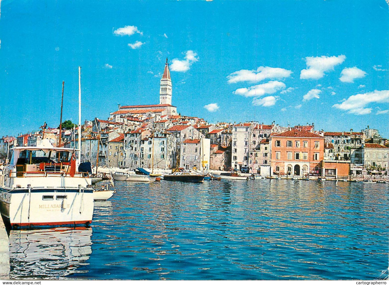 Navigation Sailing Vessels & Boats Themed Postcard Rovinj Harbour Yacht - Voiliers