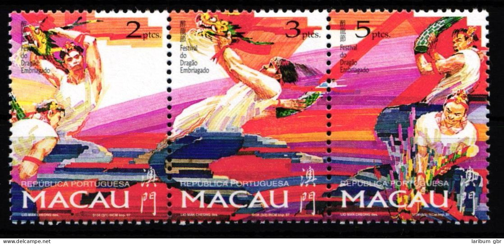 Macau 913-915 Postfrisch Dreierstreifen #HO058 - Andere & Zonder Classificatie