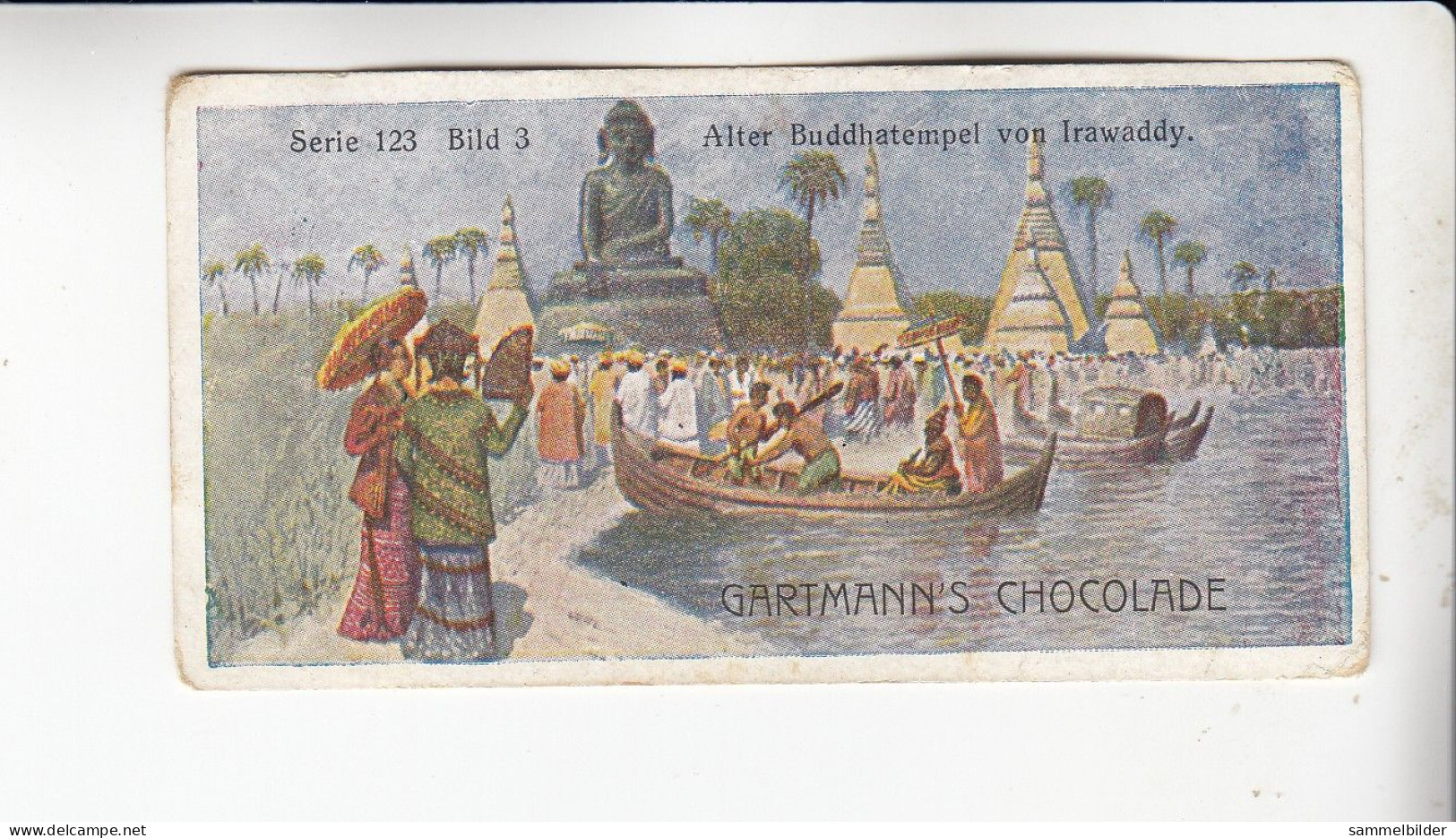 Gartmann  Weltberühmte Kultusstätten Alter Buddatempel Von Irawaddy  Serie 123 #3 Von 1905 - Sonstige & Ohne Zuordnung