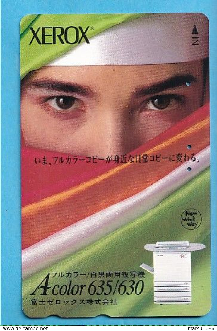 Japan Telefonkarte Japon Télécarte Phonecard -  Girl Frau Women Femme  Xerox - Reclame