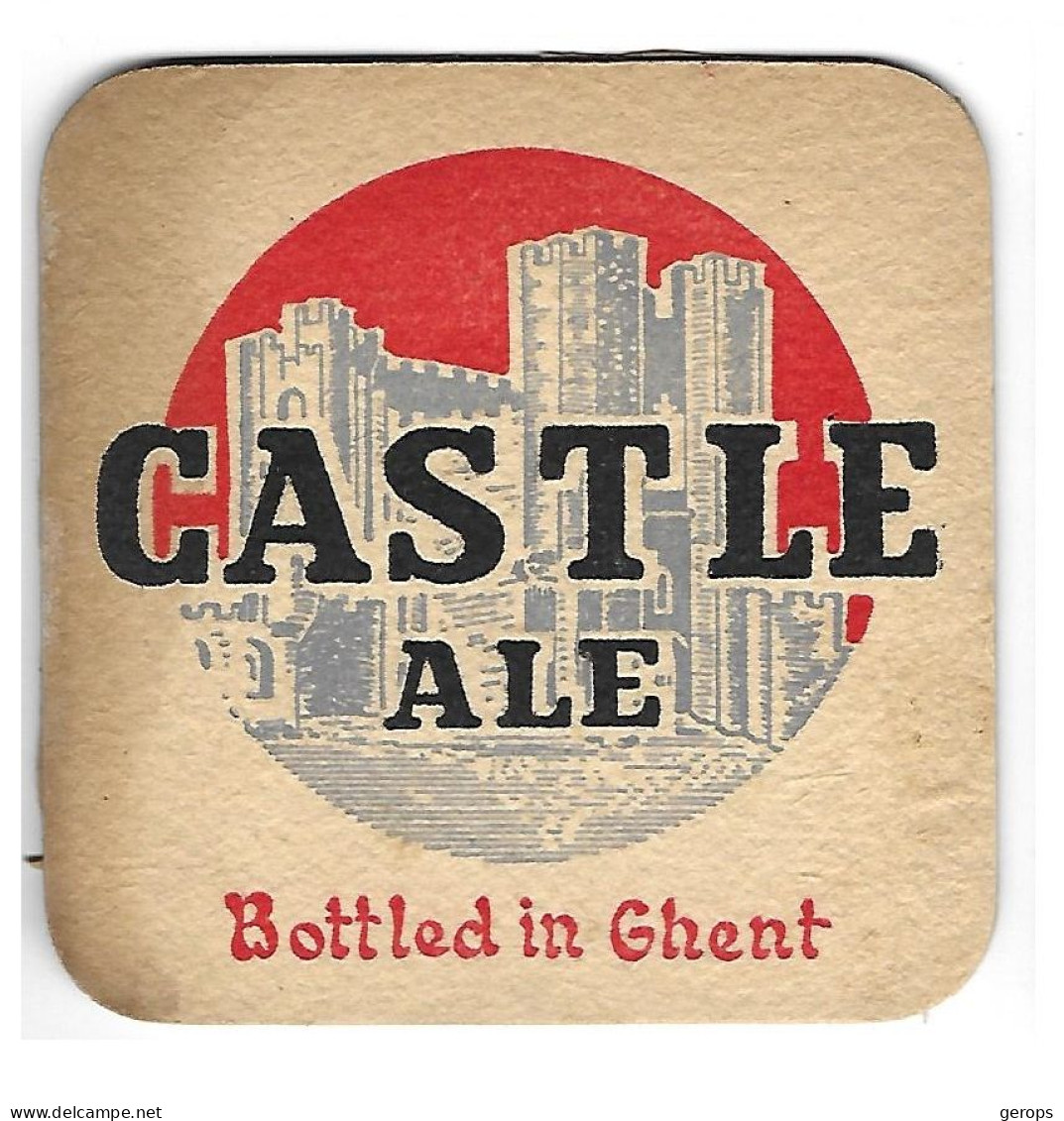 998a Brij. Facon Gent Castle-Ale 96-96 (vlek) - Bierdeckel