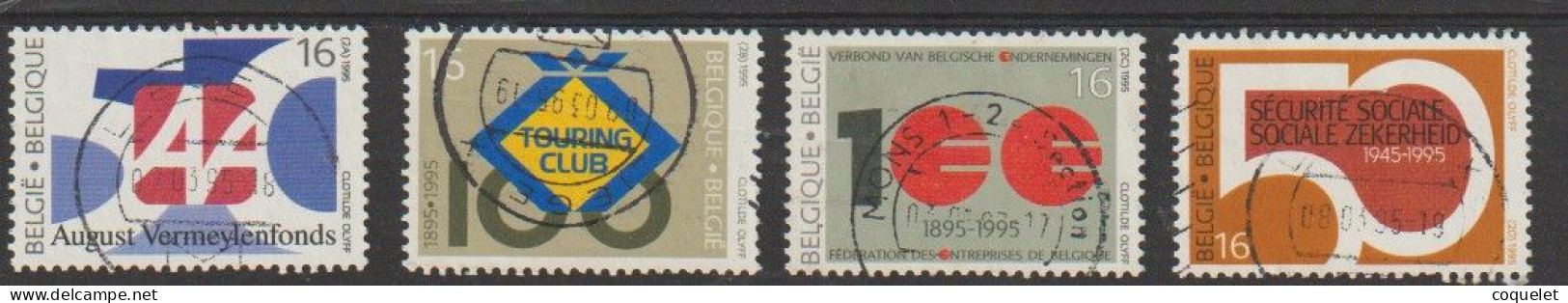 Belgique N° 2585/89  Obl.  Commémorationd Diverses -  Belles Oblitérations - Oblitérés