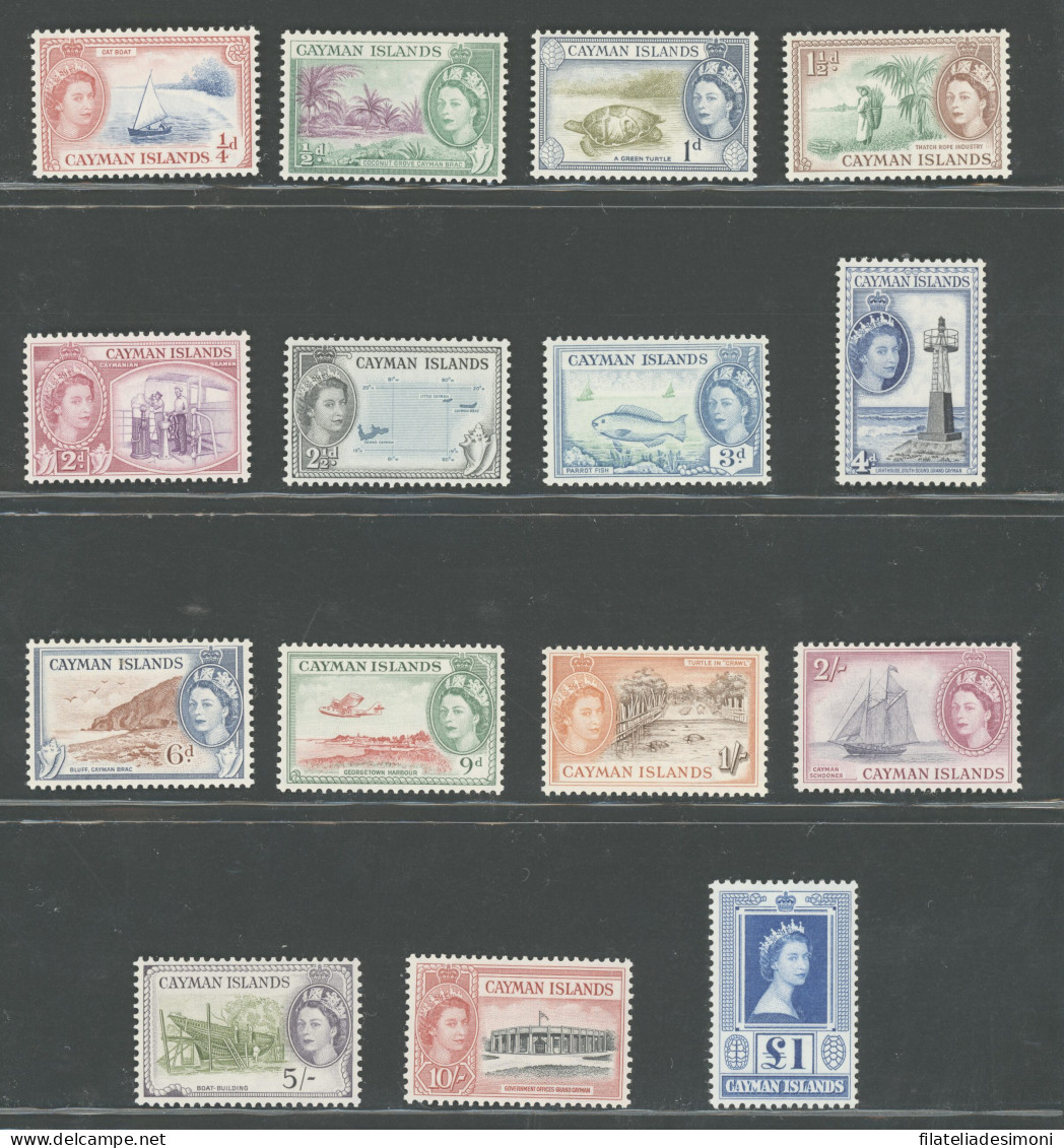 1953-62 CAYMAN ISLANDS - Elisabetta II E Vedute - Stanley Gibbons N. 148/161a - MNH** - Sonstige & Ohne Zuordnung