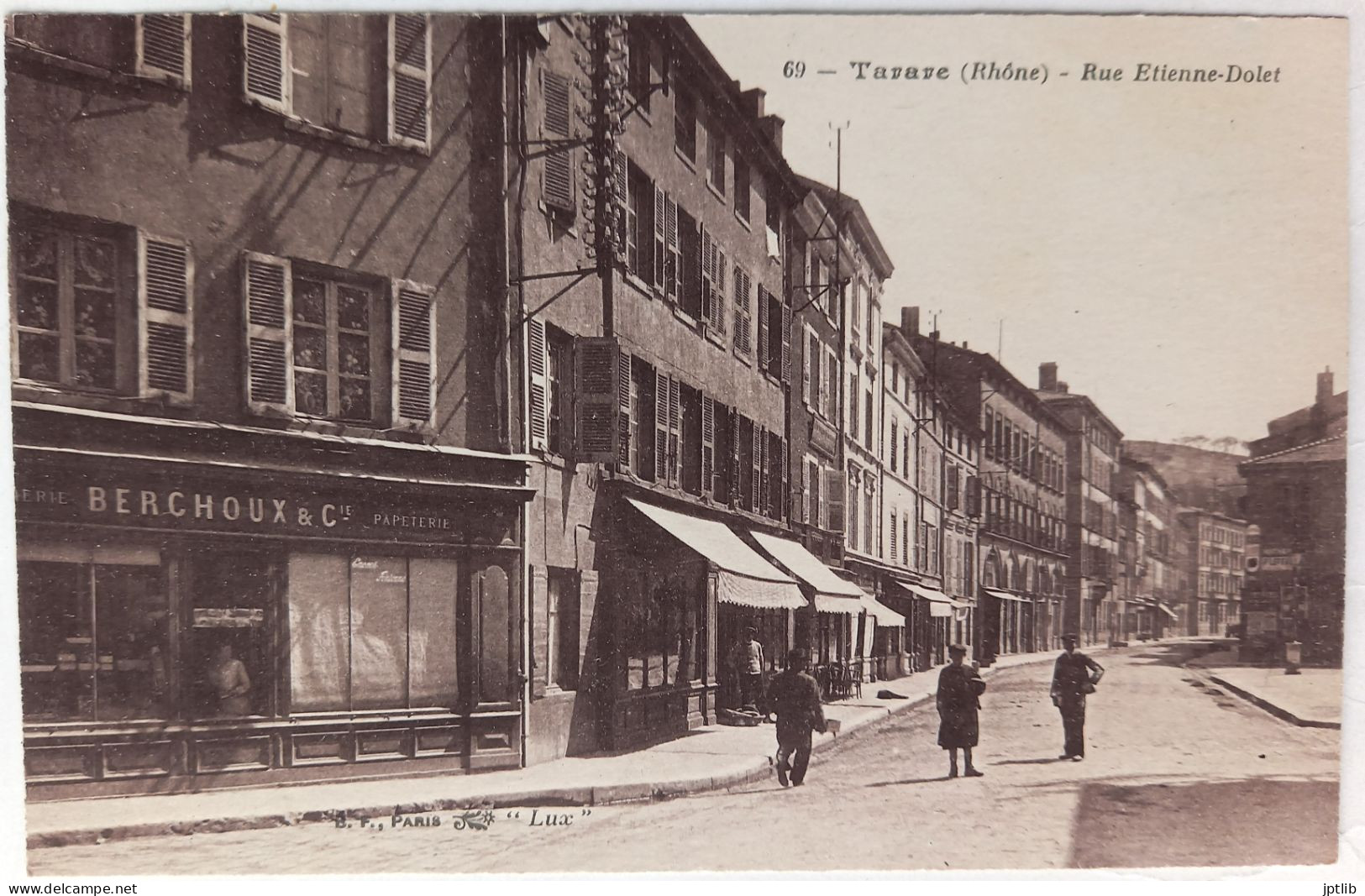 CPA Carte Postale / 69 Rhône, Tarare / B. F. (Berthaud Frères), Lux - 69 / Rue Étienne-Dolet. - Tarare