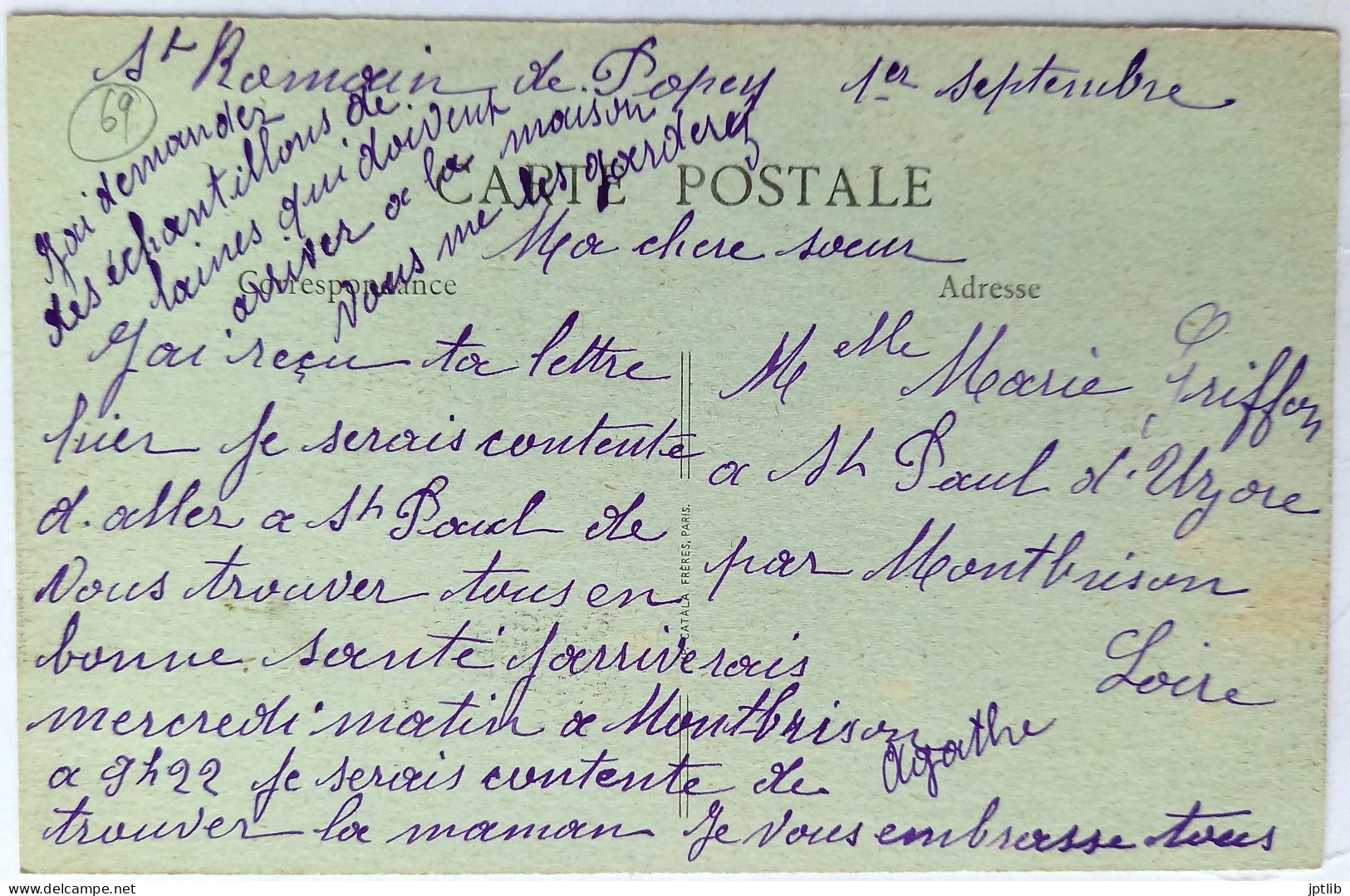 CPA Carte Postale / 69 Rhône, Tarare / B. F. (Berthaud Frères), Lux - 69 / Rue Étienne-Dolet. - Tarare