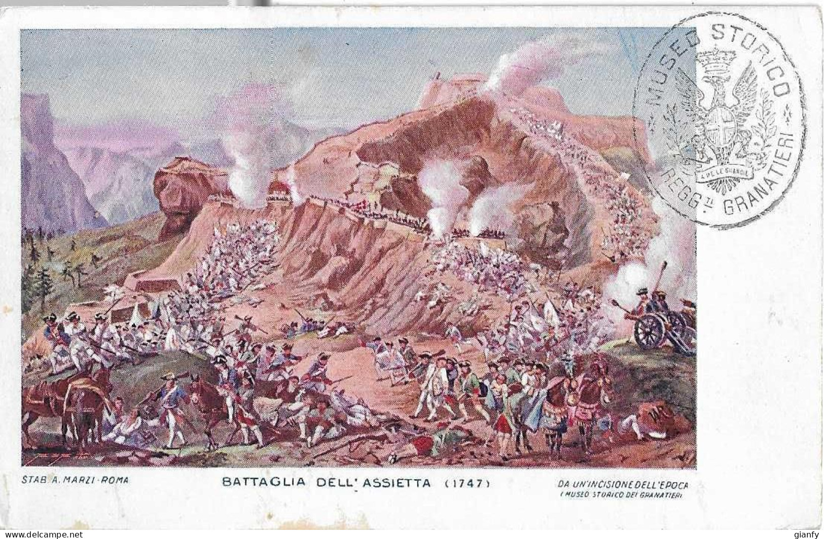 GRANATIERI DI SARDEGNA BATTAGLIA DELL'ASSIETTA (1747) 1900 - Regiments