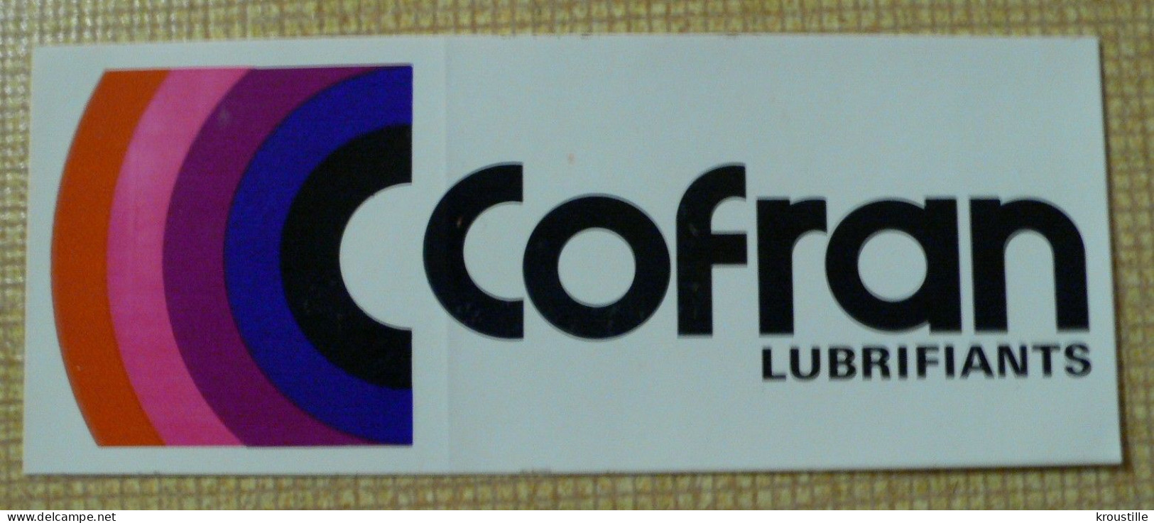 AUTOCOLLANT COFRAN LUBRIFIANTS - THEME AUTOMOBILE - Stickers