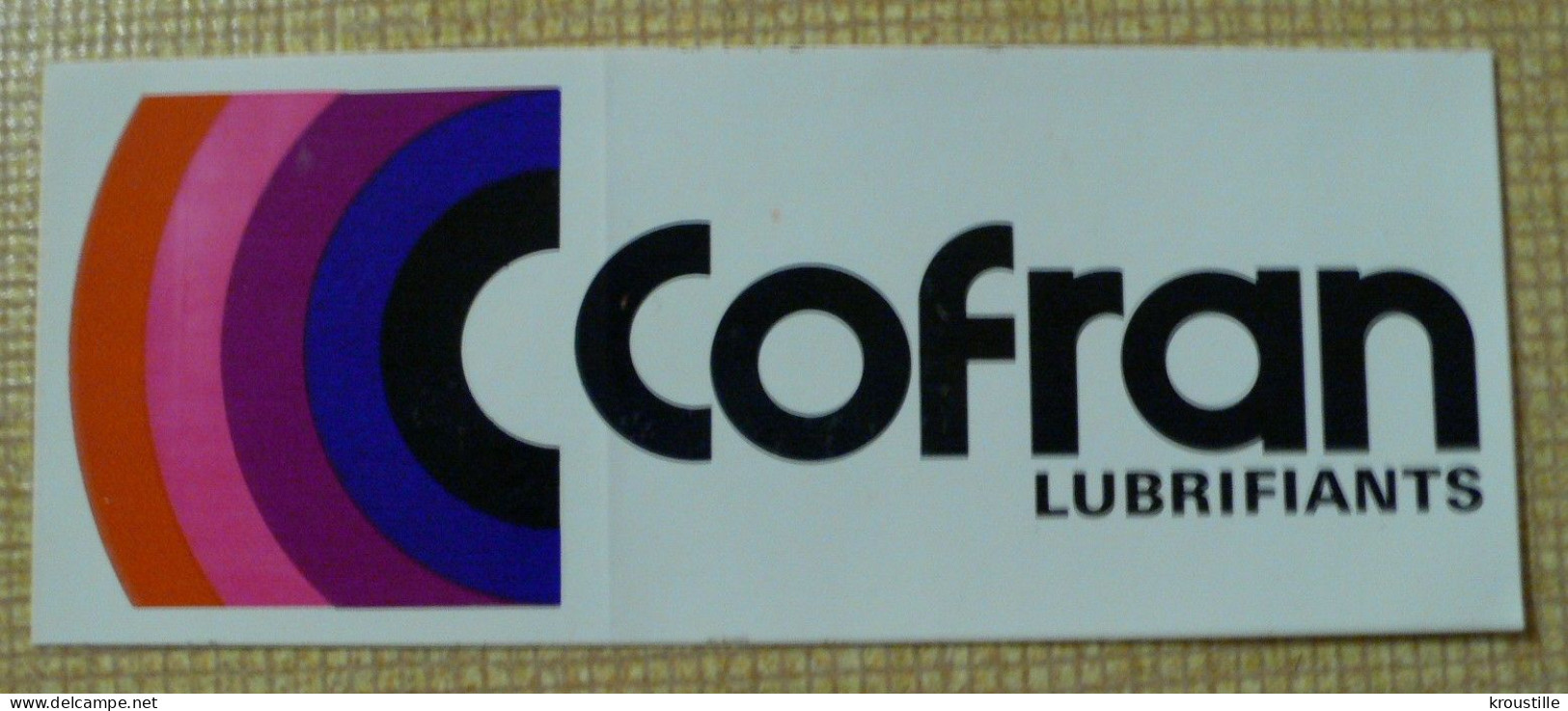 AUTOCOLLANT COFRAN LUBRIFIANTS - THEME AUTOMOBILE - Aufkleber