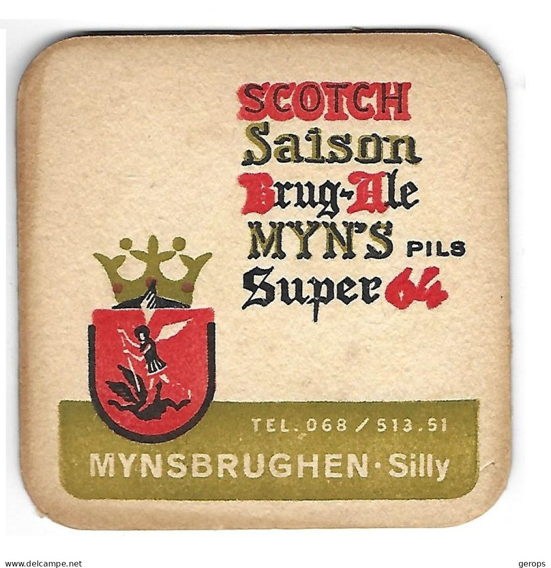 1000a Brie. Mynsbrughen Silly 94-94 - Bierdeckel