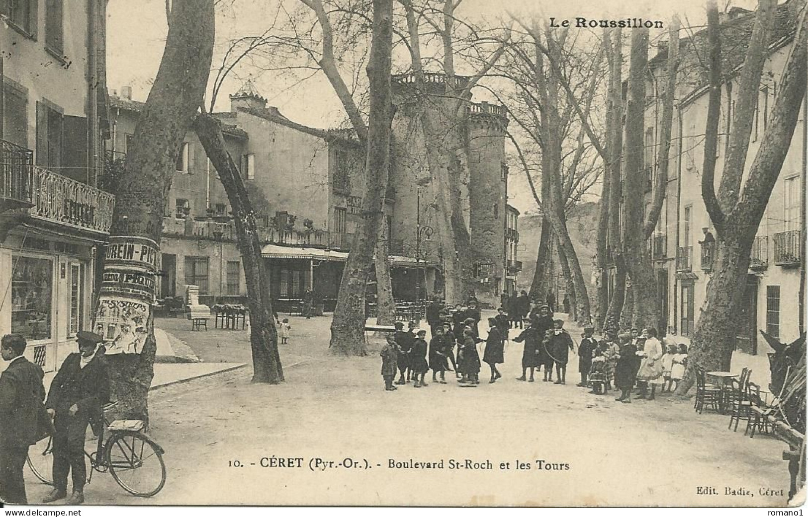 66)  CERET  -  Boulevard St Roch Et Les Tours - Ceret