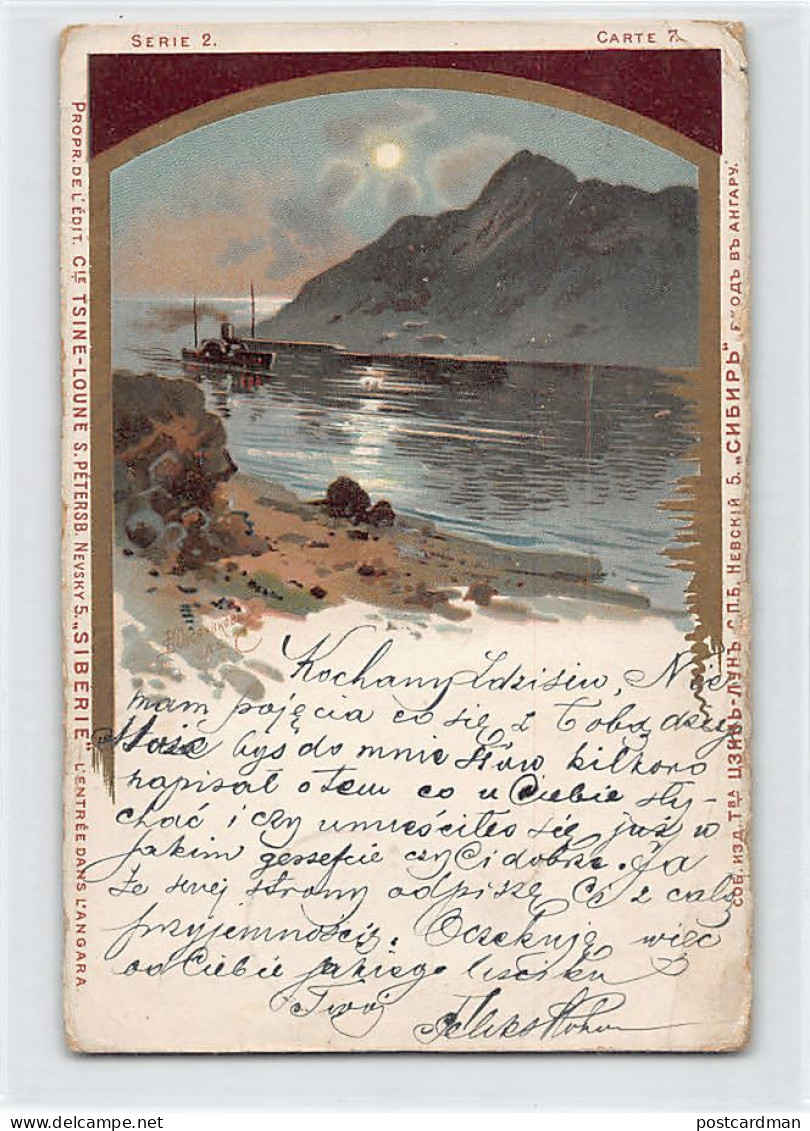 Russia - Siberia - Mouth Of The Angara River - Publ. Cie Tsine-Loune Serie 2 Carte 7 - Russia