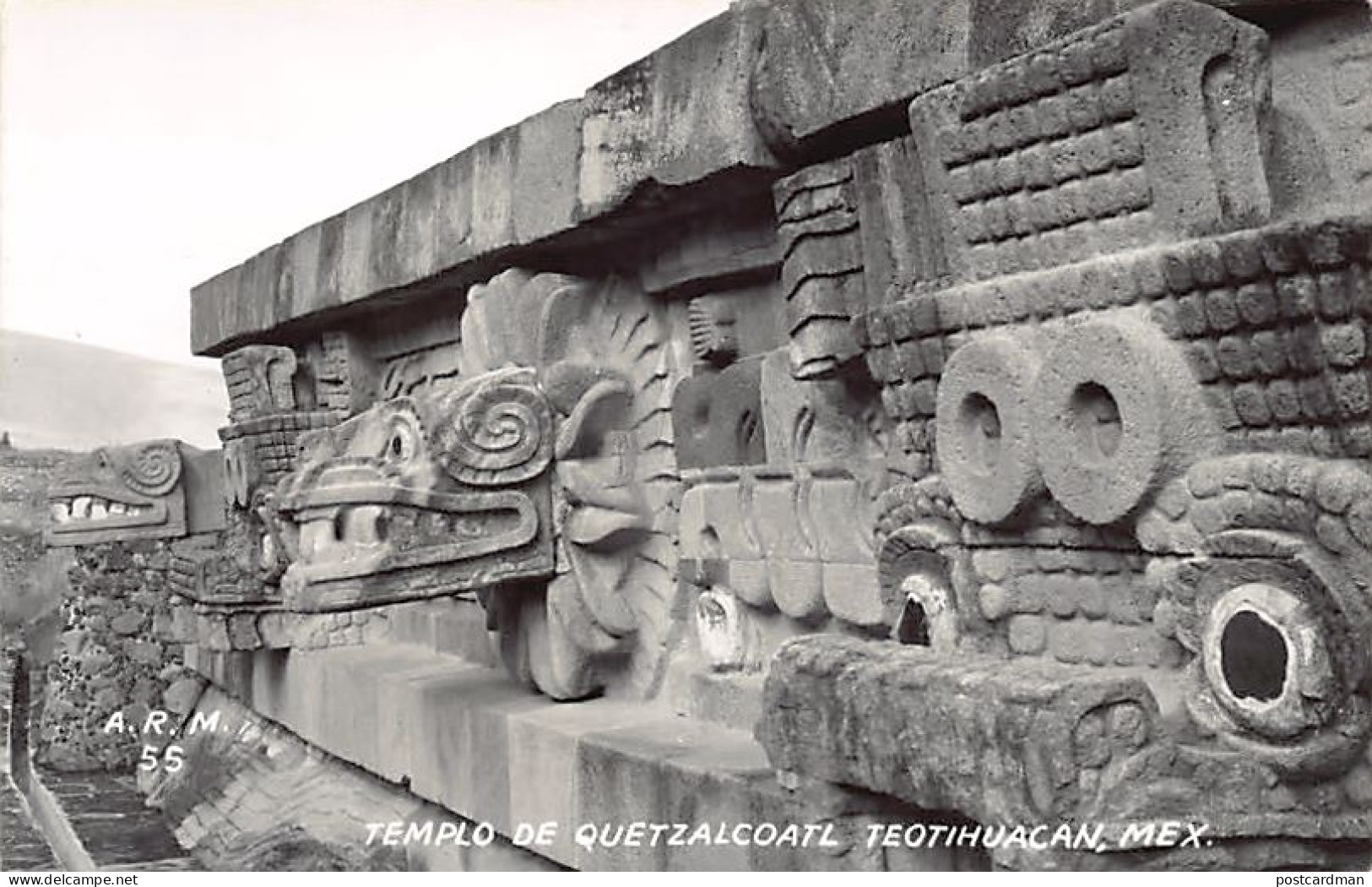 Mexico - TEOTIHUACAN - Temple Of Quetzalcoatl - Real Photo - Ed. A.R.M. 55 - México