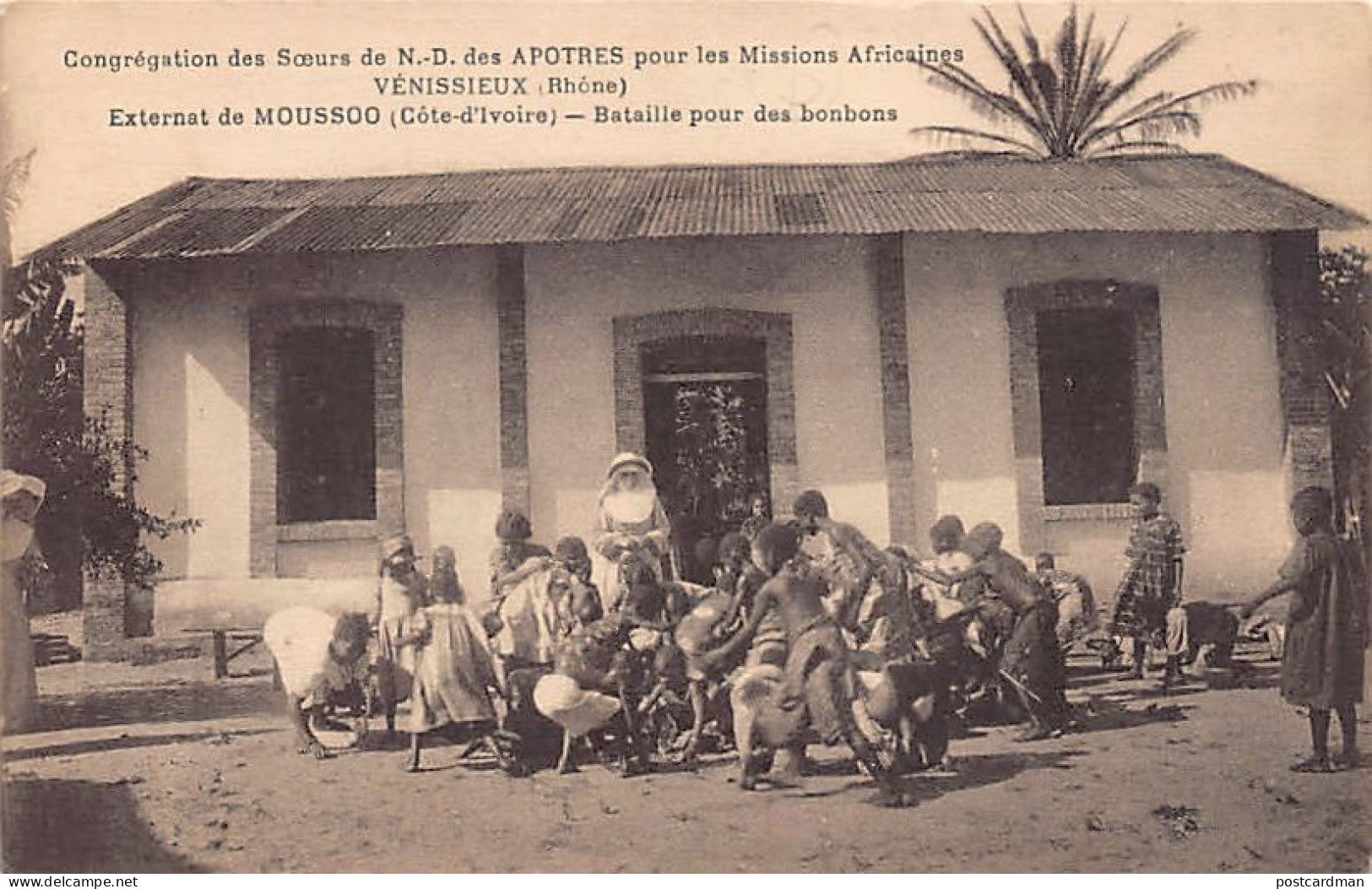 Côte D'Ivoire - Externat De Moussoo - Bataille Pour Des Bonbons - Ed. Congrégation Des Soeurs De N.-D. Des Apôtres  - Côte-d'Ivoire