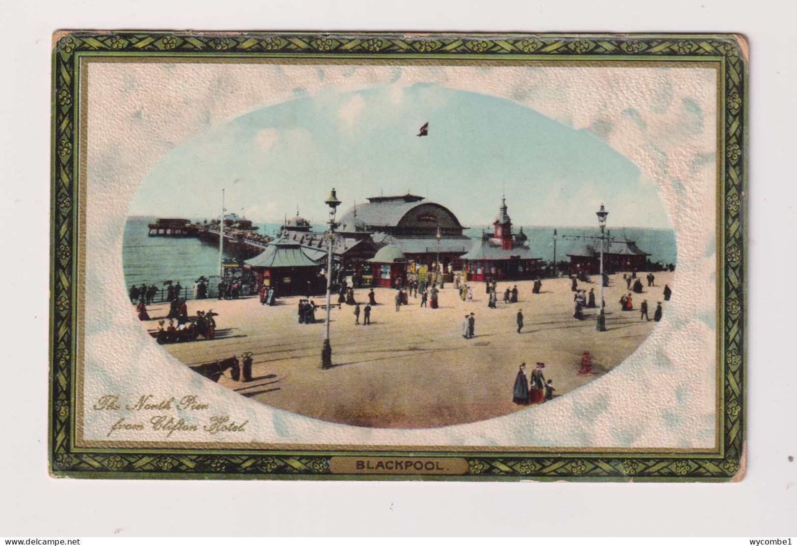 ENGLAND -  Blackpool The North Pier Used Vintage Postcard - Blackpool