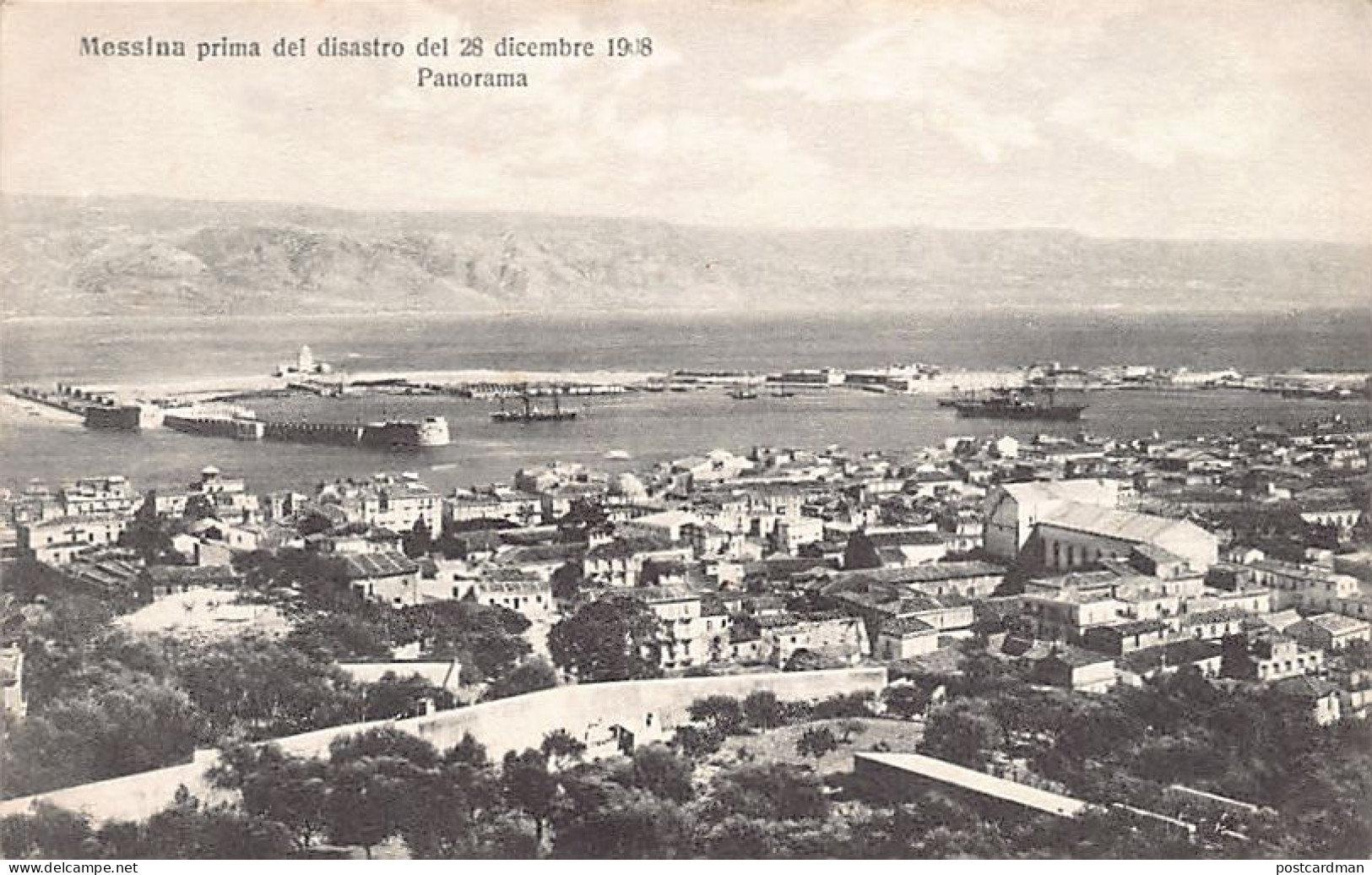 Messina Primo Del Disastro Del 28 Diciembre 1908 - Panorama - Messina