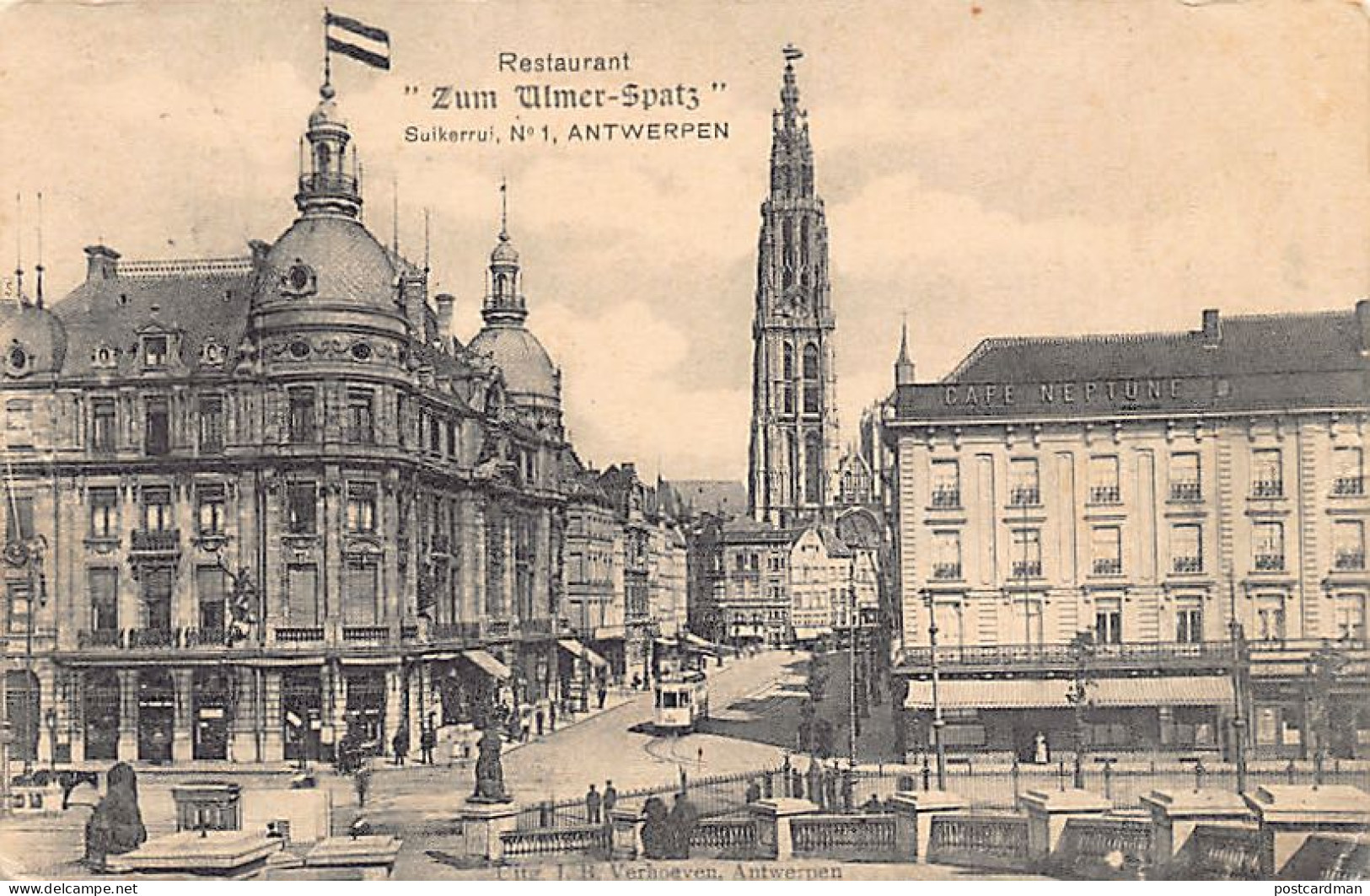 België - ANTWERPEN - Restaurant Zum Almer-Spatz, Suikerrui 1 - Antwerpen