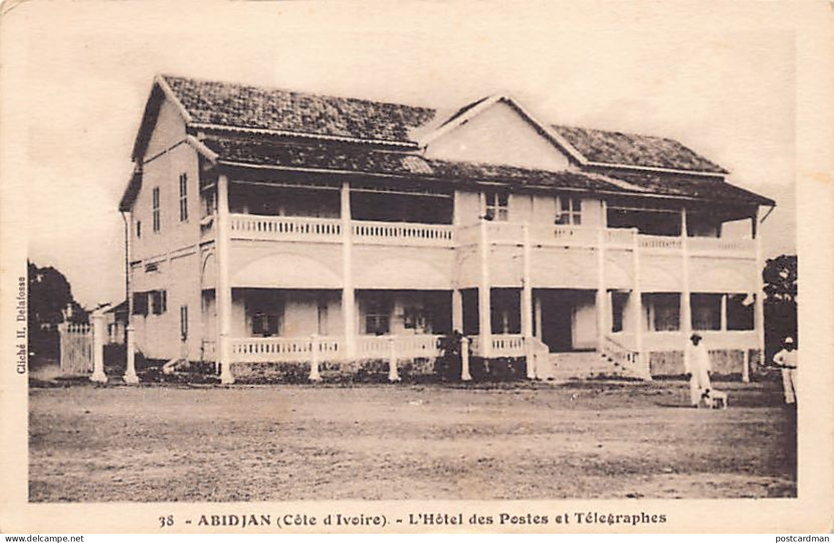 Côte D'Ivoire - ABIDJAN - L'Hôtel Des Postes Et Télégraphes - Cliché H. Delafosse - Ed. C. Perinaud 38 - Costa De Marfil