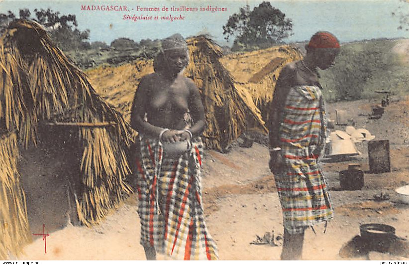 Madagascar - NU ETHNIQUE - Femmes De Tirailleurs Indigènes Sénégalais Et Malgache - Ed. Chatard  - Madagaskar