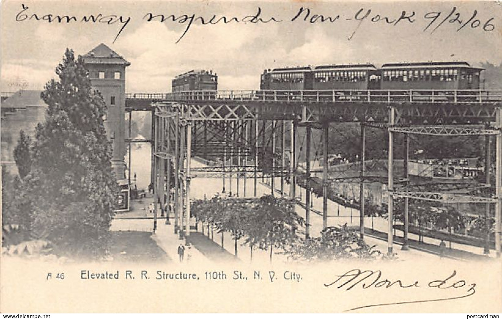 NEW YORK CITY (NY) Elevated R.R. Structure, 110th St. - Publ. The Rotograph Co. A 46 - Autres & Non Classés