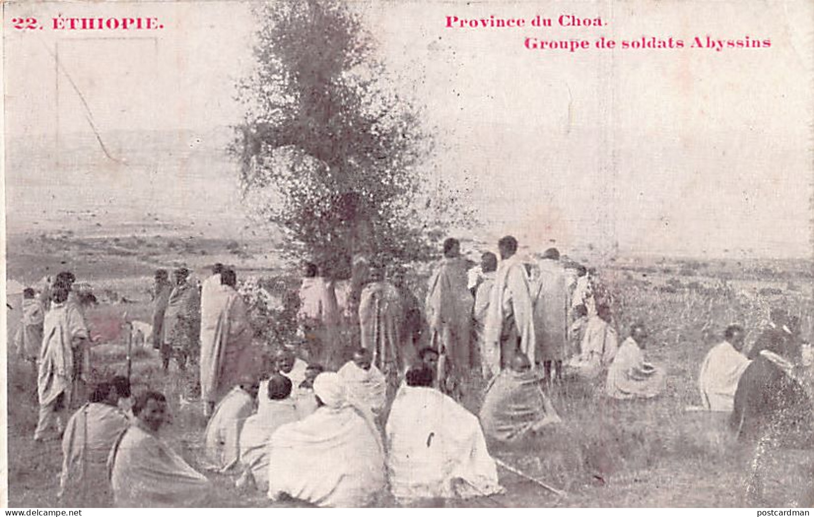 Ethiopia - Abyssinian Soldiers In The Shewa Province - Publ. St. Lazarus Printin - Ethiopie