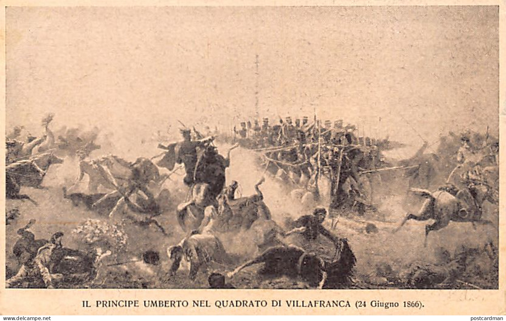 VILLAFRANCA DI VERONA (VR) Il Principe Umberto Nel Quadrato Di Villafranca (24 GIUGNO 1866) - Sonstige & Ohne Zuordnung