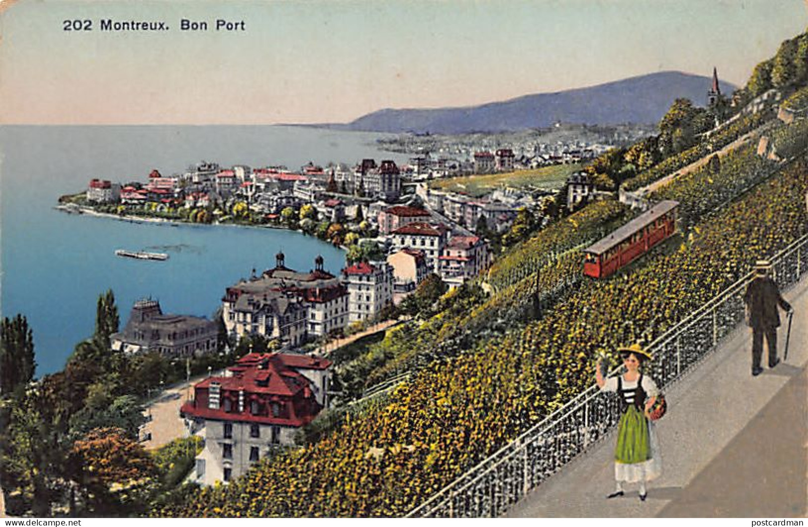 Suisse - MONTREUX (VD) - Bon Port - Funiculaire - Ed. C.P.N. 202 - Montreux