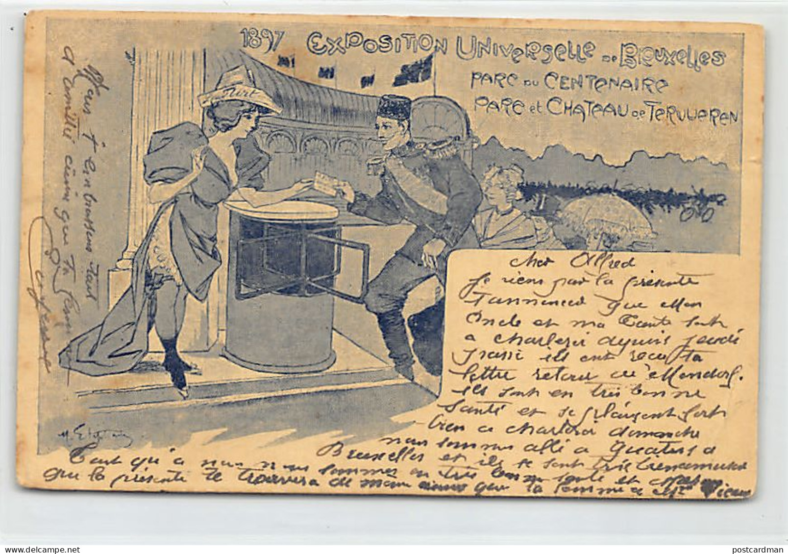 Belgique - Exposition Universelle De Bruxelles 1897 - Illustrateur Inconnu - Wereldtentoonstellingen