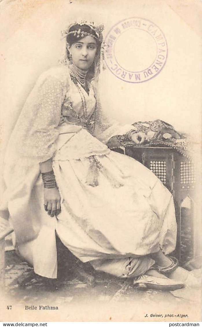 Algérie - Belle Fathma - Ed. J. Geiser 47 - Mujeres