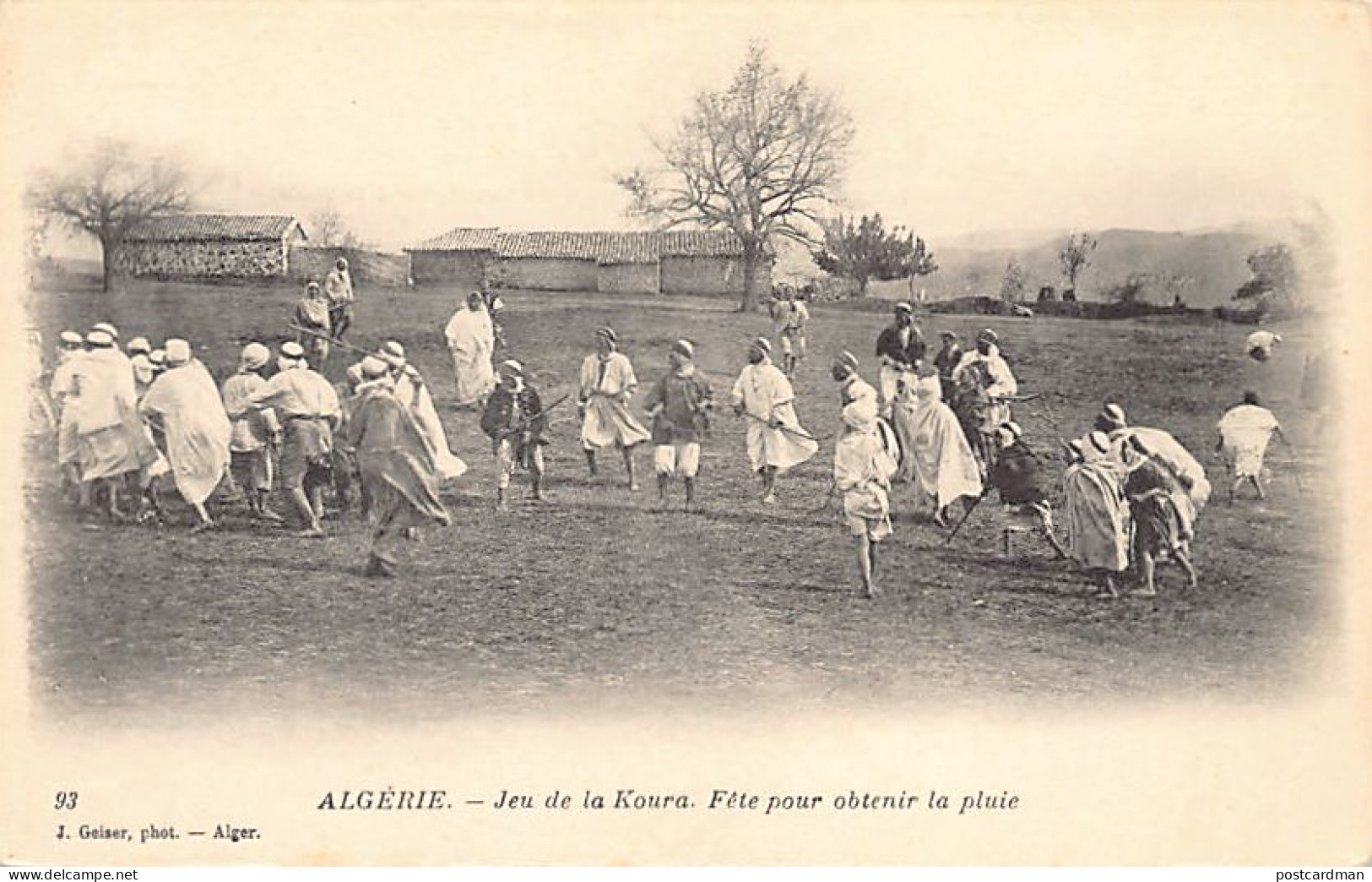 Algérie - Jeu De La Koura, Fête Pour Obtenir La Pluie - Ed. J. Geiser 93 - Other & Unclassified