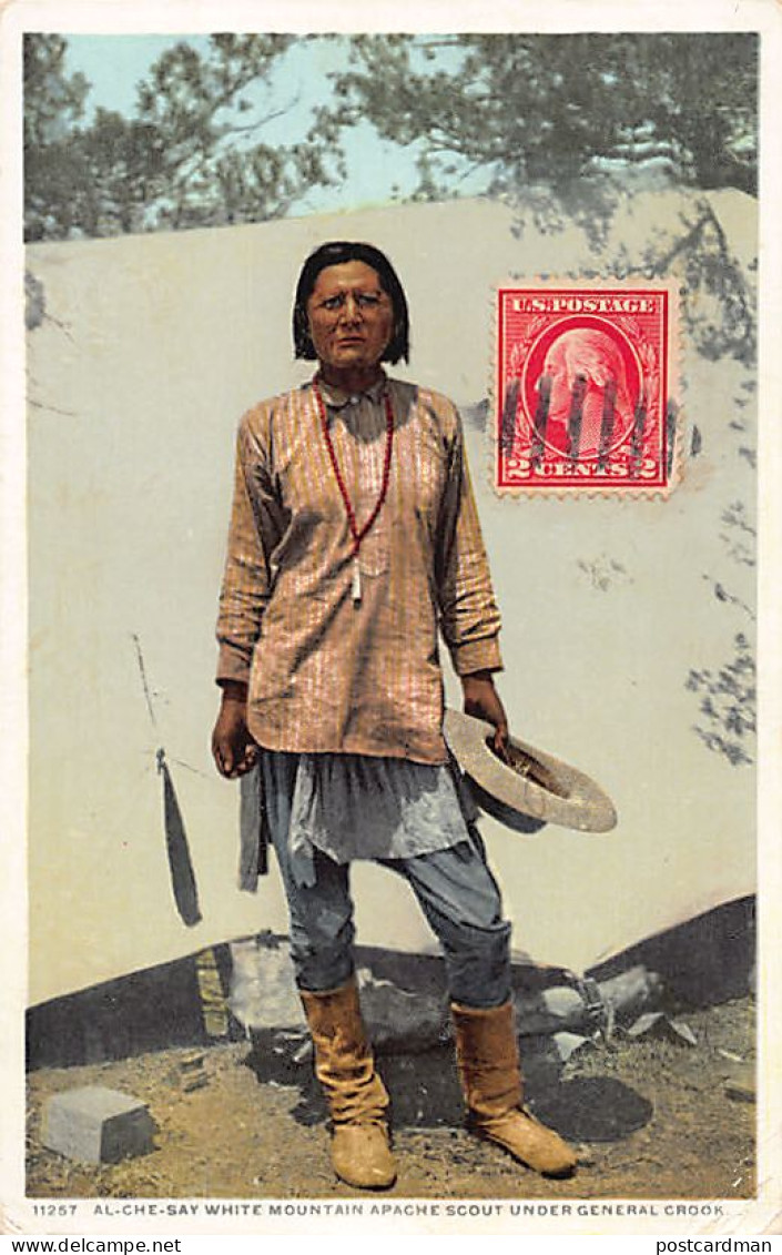 Usa - Native Americans - Al-Che-Say White Mountain Apache Scout Under General Crook - Indios De América Del Norte