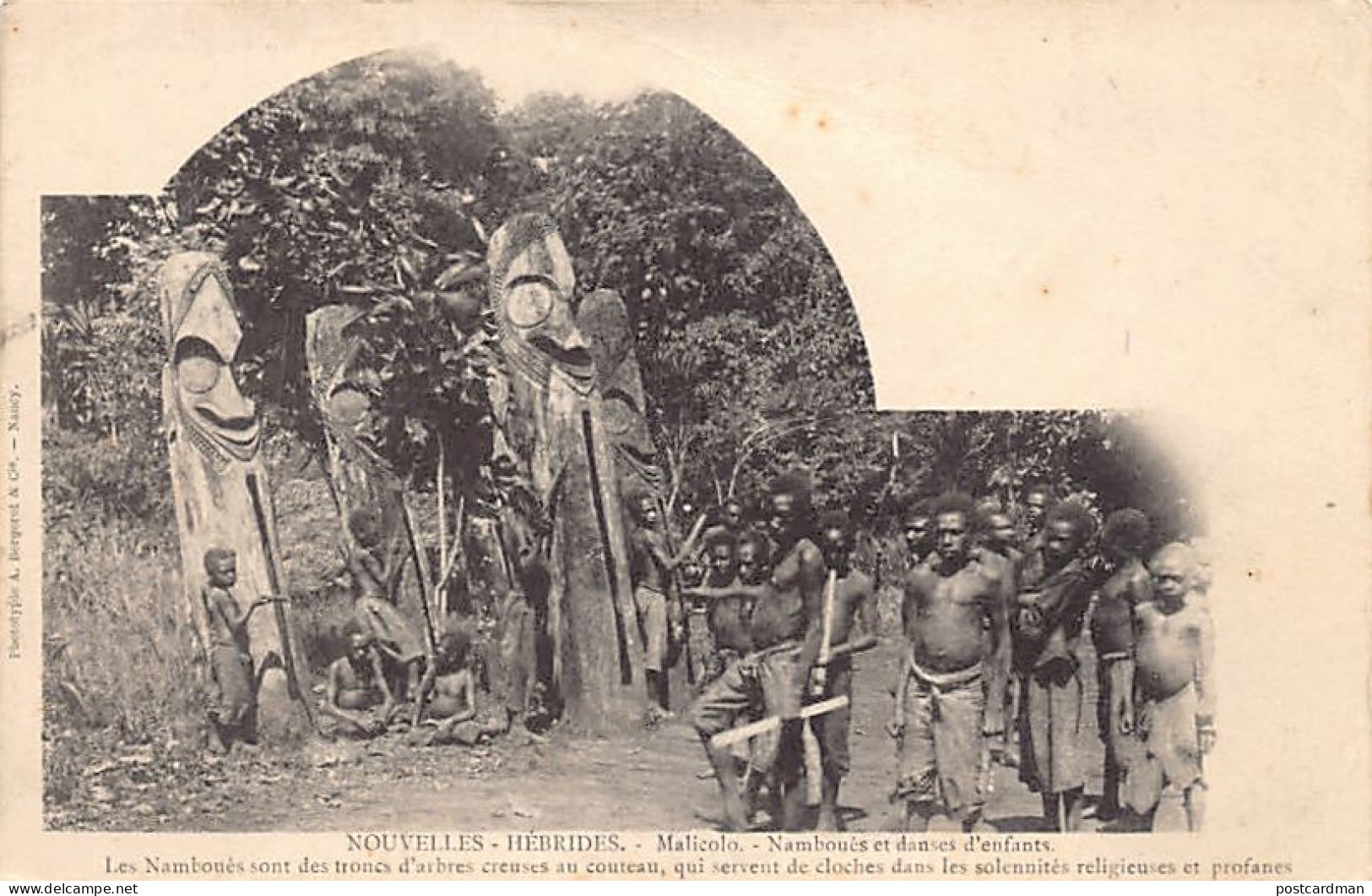 Vanuatu - MALICOLO Malekula - Totems Et Danses D'enfants - Ed. A. Bergeret  - Vanuatu