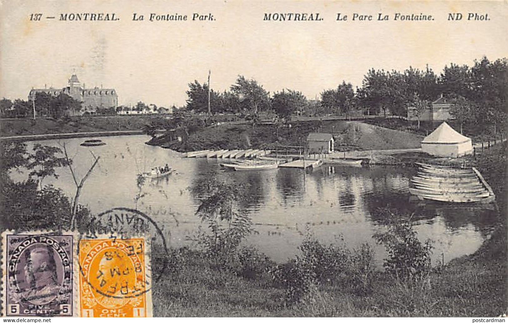 Canada - MONTREAL (QC) Le Parc La Fontaine - Ed. Neurdein ND Phot. 137 - Montreal
