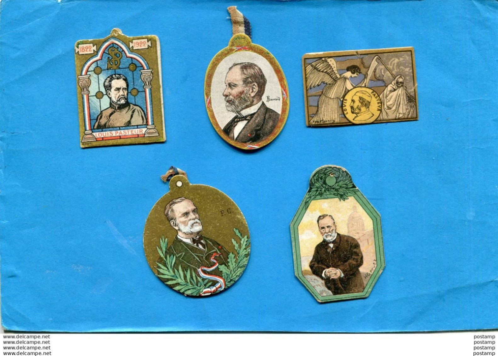 5 épinglettes RARE-* POUR LA QUËTE -journée Pasteur- Mai 1923-au Profit Des Laboratoires - Non Classés