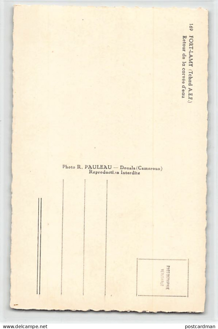 Tchad - FORT-LAMY - Femmes De Retour De La Corvée D'eau - Ed. R. Pauleau 169 - Chad