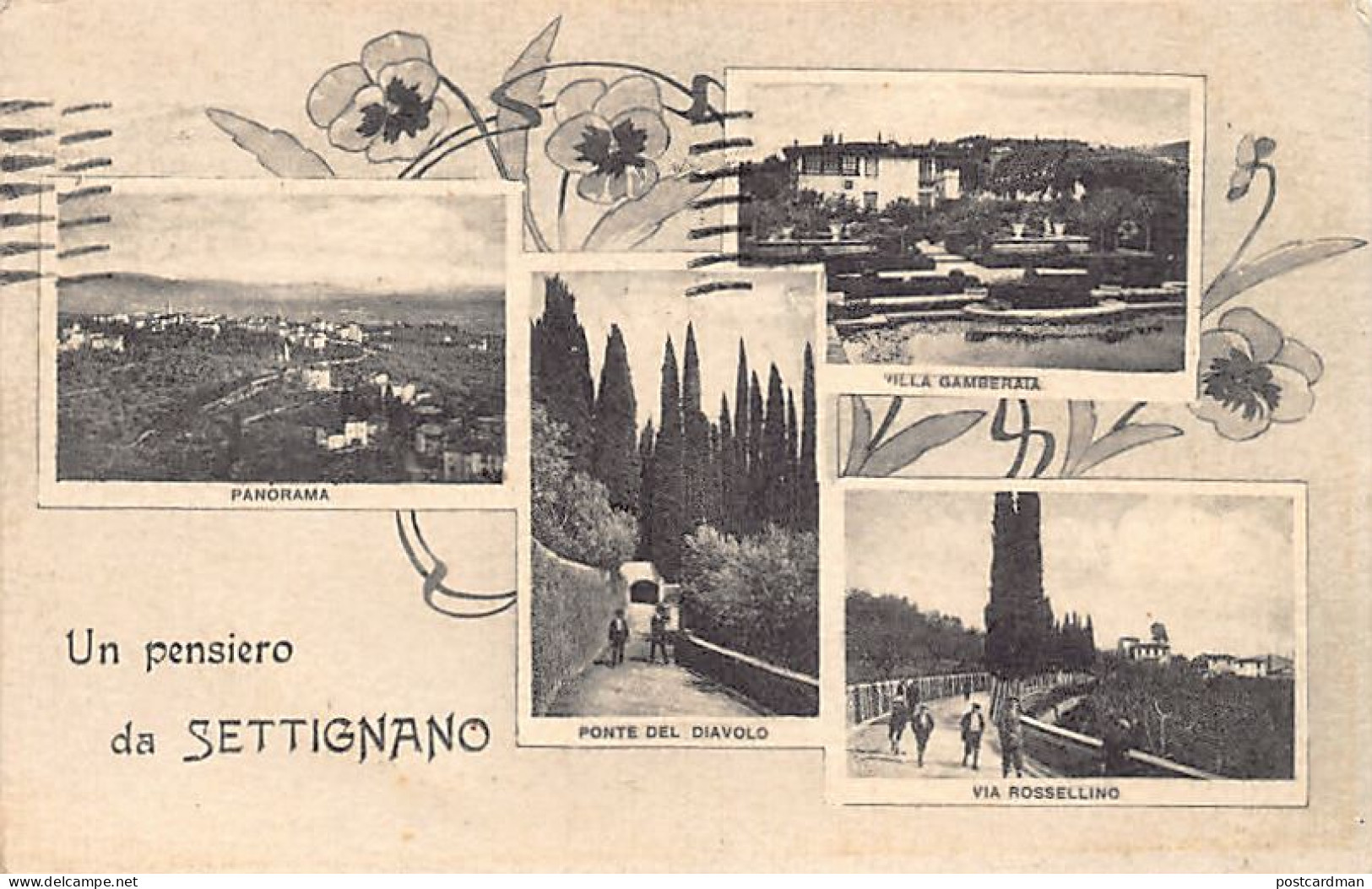 SETTIGNANO (Firenze) Panorama - Villa Gamberata - Ponte Del Diavolo - Via Rossellino - Firenze (Florence)