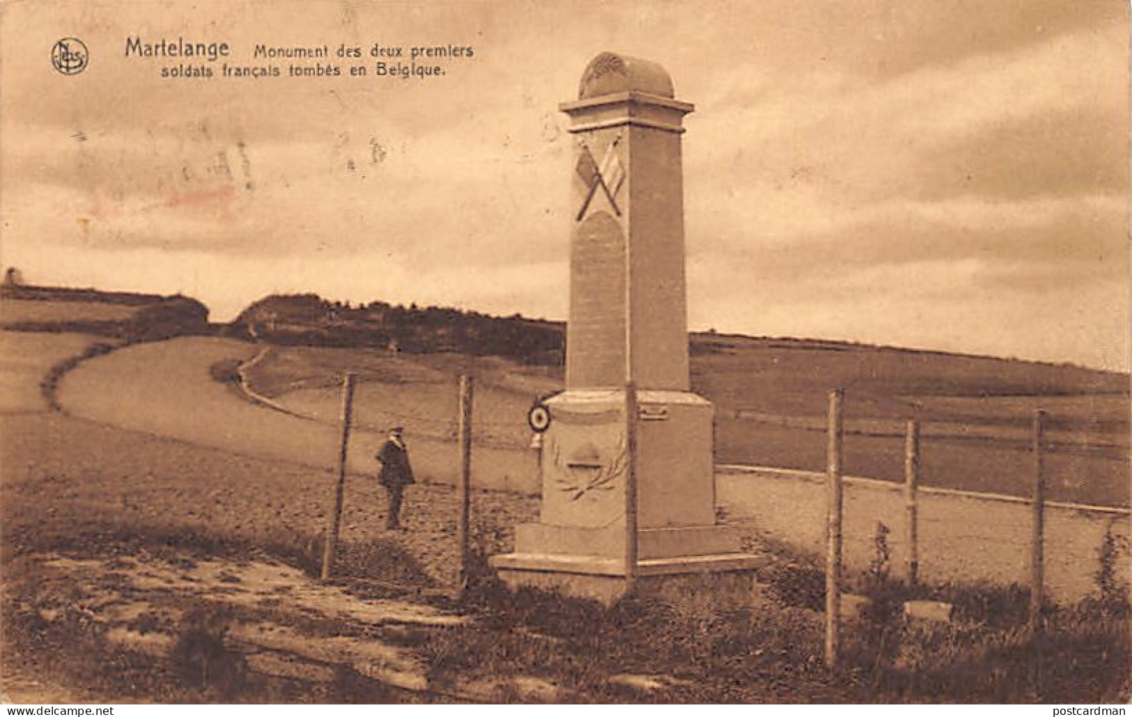 MARTELANGE (Prov. Lux.) Monument Des Deux Premiers Soldats Français Tombés En Belgique - Other & Unclassified